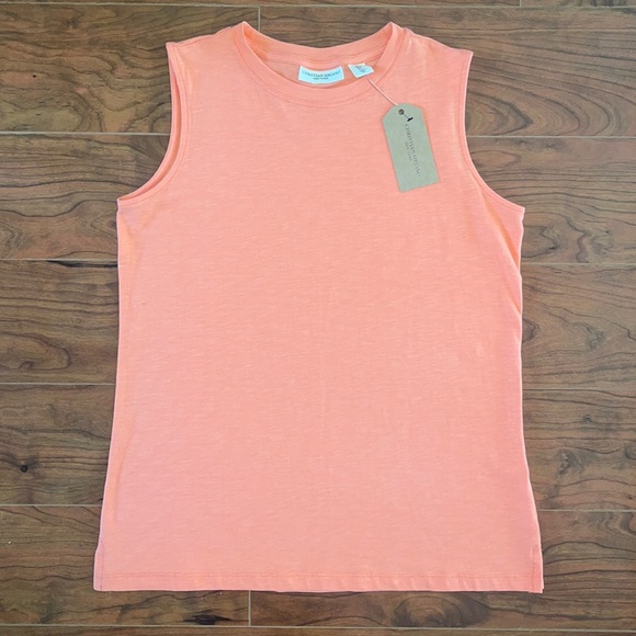 COPY - NWT Christian Siriano Coral Pink Sleeveless Shirt Top - Picture 1 of 8